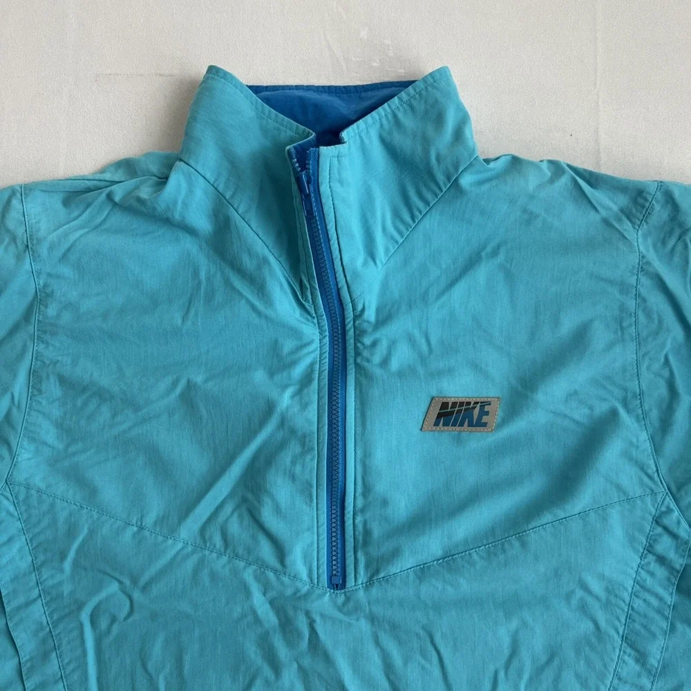 Vintage Nike Windbreaker Womens Size Large Blue Retro‎ Track Jacket Vented 90s